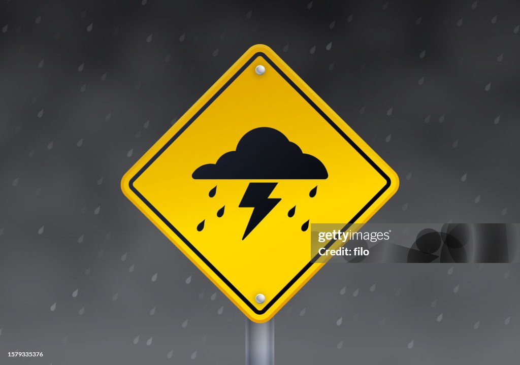 Severe Storm Warning Sign