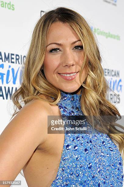 Colbie Caillat arrives at the American Giving Awards presented by Chase held at the Pasadena Civic Auditorium on December 7, 2012 in Pasadena,...