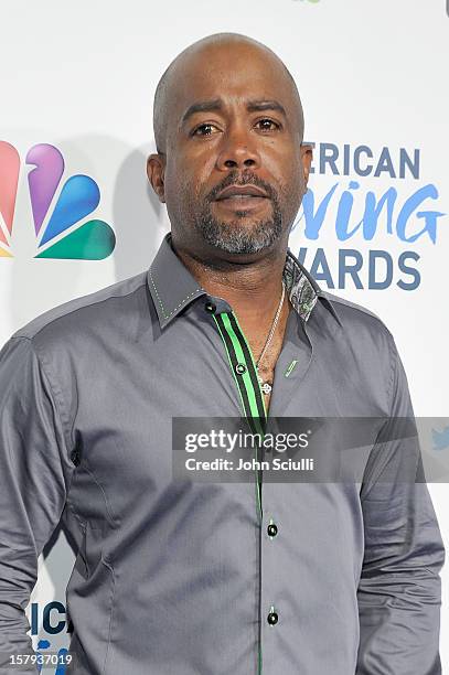 Musician Darius Rucker arrives at the American Giving Awards presented by Chase held at the Pasadena Civic Auditorium on December 7, 2012 in...