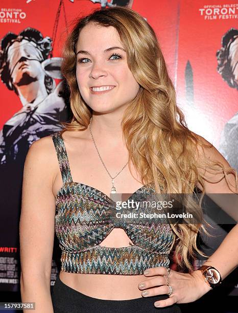 Actress Lenay Dunn attends the New York premiere of "West Of Memphis" at Florence Gould Hall on December 7, 2012 in New York City.