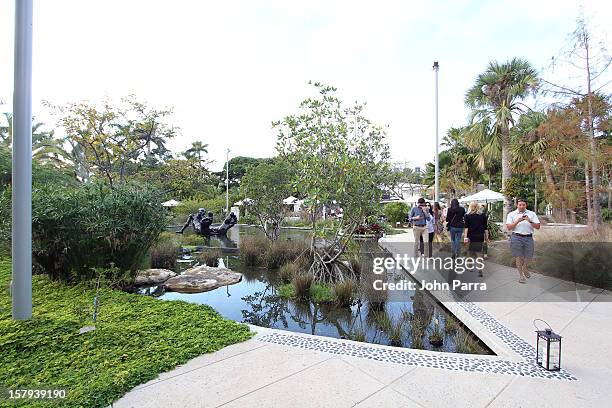 General view of atmosphere in the Botanical Gardens during Art Basel Miami Beach 2012 at the Miami Beach Convention Center on December 7, 2012 in...