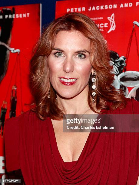 Director Amy Berg attends the "West Of Memphis" premiere at Florence Gould Hall on December 7, 2012 in New York City.
