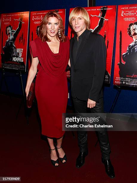 Director Amy Berg and designer Marc Bouwer attends the "West Of Memphis" premiere at Florence Gould Hall on December 7, 2012 in New York City.