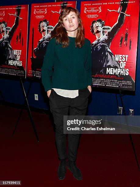 Actress Kate Lyn Sheil attends the "West Of Memphis" premiere at Florence Gould Hall on December 7, 2012 in New York City.