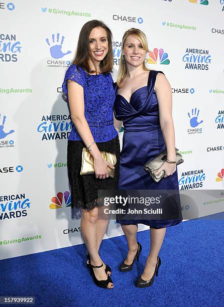 She's the First" foundation founder Tammy Tibbets and guest arrive at the American Giving Awards presented by Chase held at the Pasadena Civic...