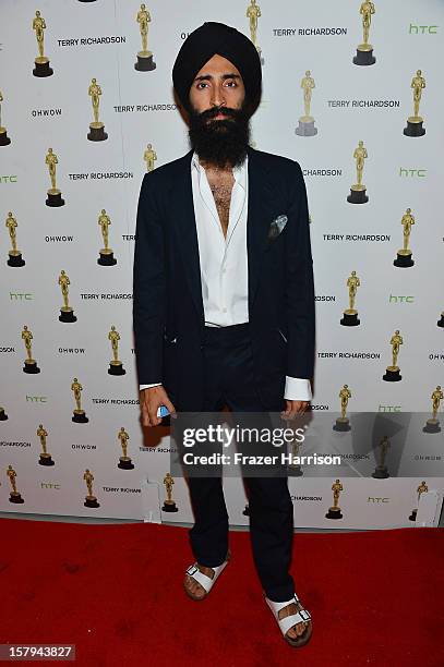 Waris Ahluwalia attends the OHWOW & HTC celebration of the release of "TERRYWOOD" with Terry Richardson at The Standard Hotel & Spa on December 7,...