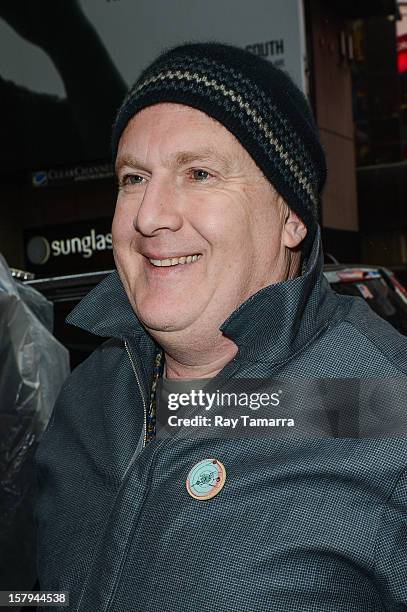 Actor Peter Hambleton enters the "Big Morning Buzz" taping at the VH1 Studios on December 7, 2012 in New York City.