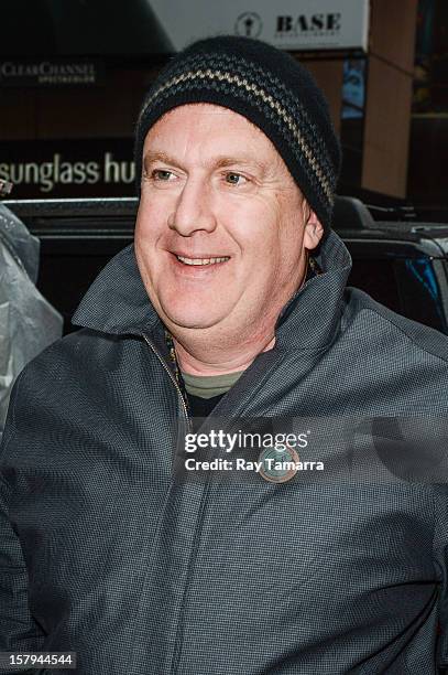 Actor Peter Hambleton enters the "Big Morning Buzz" taping at the VH1 Studios on December 7, 2012 in New York City.