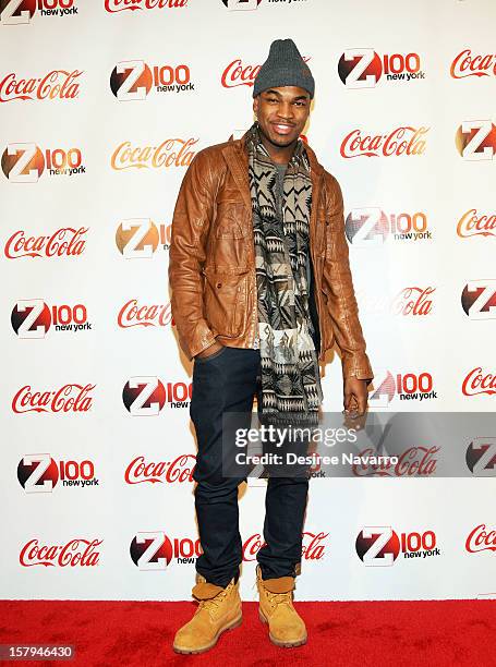 Recording artist Ne-Yo attends Z100 & Coca-Cola All Access Lounge at Z100's Jingle Ball 2012 pre-show at Hammerstein Ballroom on December 7, 2012 in...