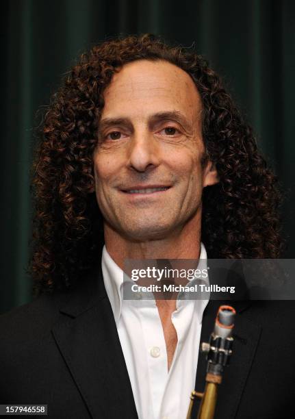 Musician Kenny G attends a reading of the new Christmas children's book "ELFBOT" at The Americana at Brand on December 7, 2012 in Glendale,...