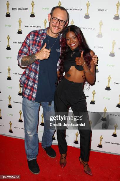 Terry Richardson and Azealia Banks attend the after party for the OHWOW & HTC celebration of the release of "TERRYWOOD", sponsored by GQ and...