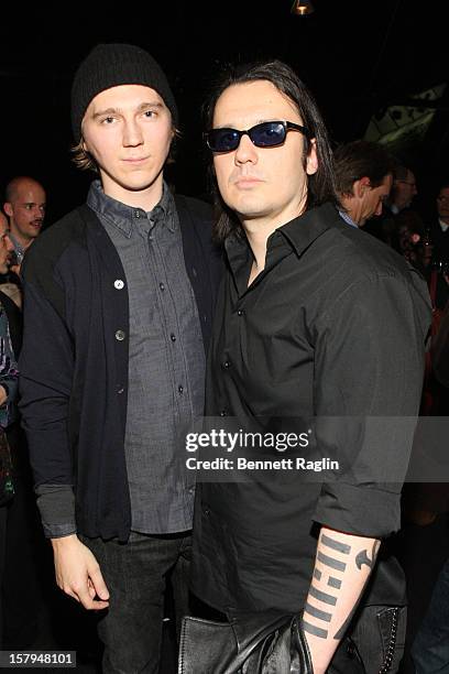 Actor Paul Dano and Damien Echols attend the after party for the "West Of Memphis" premiere at The French Institute on December 7, 2012 in New York...