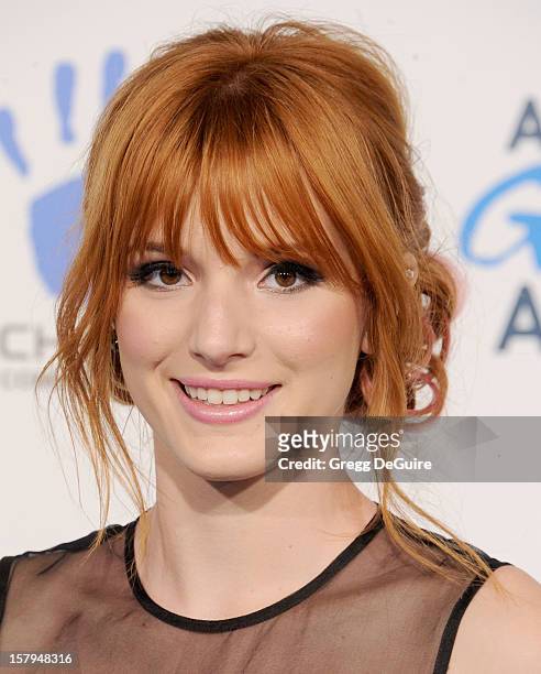 Actress Bella Thorne arrives at the 2nd Annual American Giving Awards at the Pasadena Civic Auditorium on December 7, 2012 in Pasadena, California.