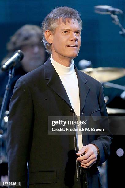 Singer Randy Travis onstage at the American Giving Awards presented by Chase held at the Pasadena Civic Auditorium on December 7, 2012 in Pasadena,...