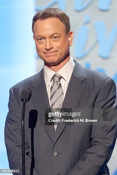 Actor Gary Sinise onstage at the American Giving Awards presented by Chase held at the Pasadena Civic Auditorium on December 7, 2012 in Pasadena,...