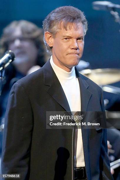 Singer Randy Travis onstage at the American Giving Awards presented by Chase held at the Pasadena Civic Auditorium on December 7, 2012 in Pasadena,...