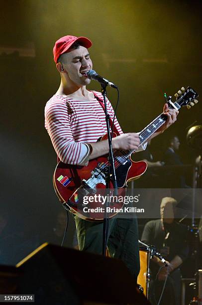 Jack Antonoff of the group fun. Performs onstage during Z100's Jingle Ball 2012 presented by Aeropostale at Madison Square Garden on December 7, 2012...