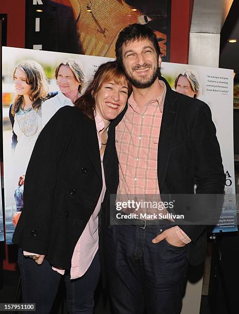 Actress Kathleen Wilhoite and director Marshall Lewy attend the premiere of "California Solo" at Nuart Theatre on December 7, 2012 in West Los...