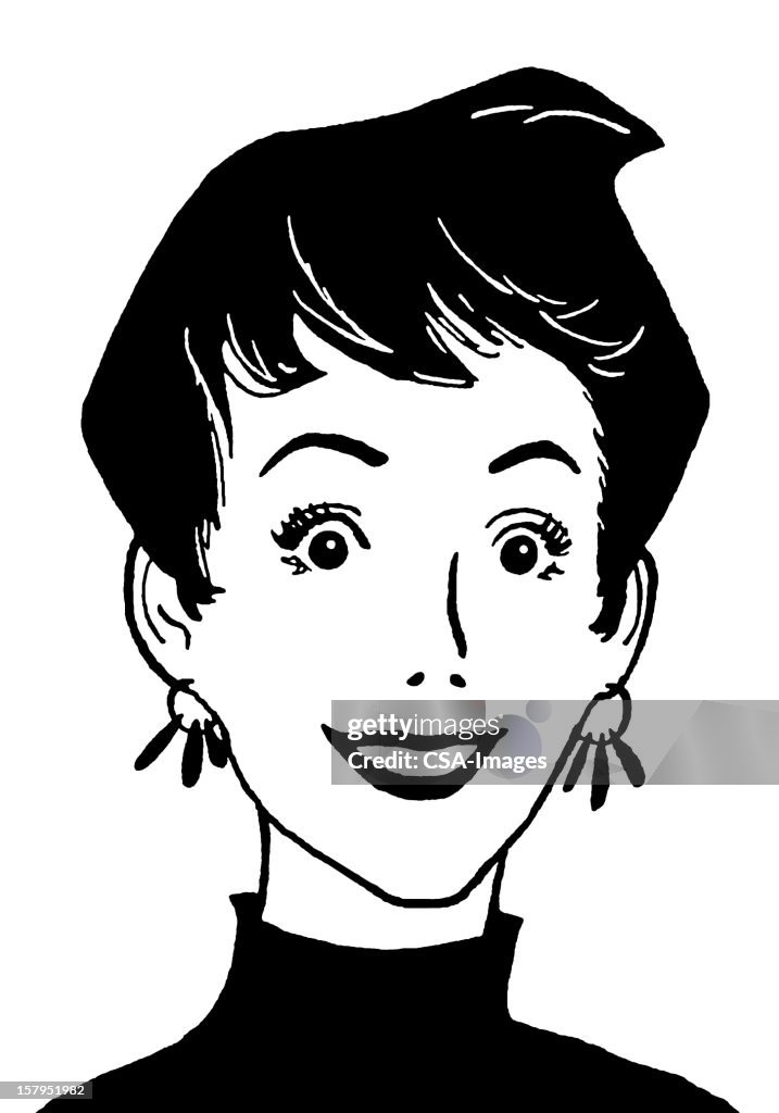 Portrait of Woman With Short Hair