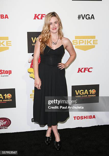 Actress Ashley Johnson attends Spike TV's 10th Annual Video Game Awards at Sony Pictures Studios on December 7, 2012 in Culver City, California.