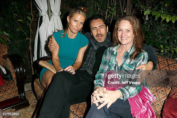 Lisset Gutierrez, actor Demian Bichir and actress Mellissa Leo attends the SILVER LININGS PLAYBOOK Event Hosted By Lexus And Purity Vodka at Chateau...