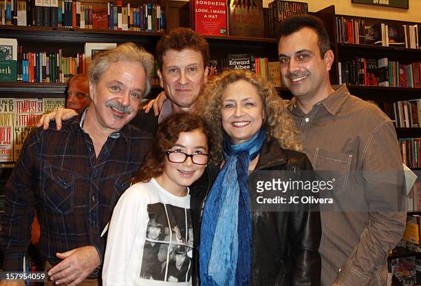 Actors Jim Cummings, Roger Rose, Greg Boghosian, Haden Ryan-Embry and Jeannie Elias attend a live Interactive reading event of 'ELFBOT' inside Barnes...