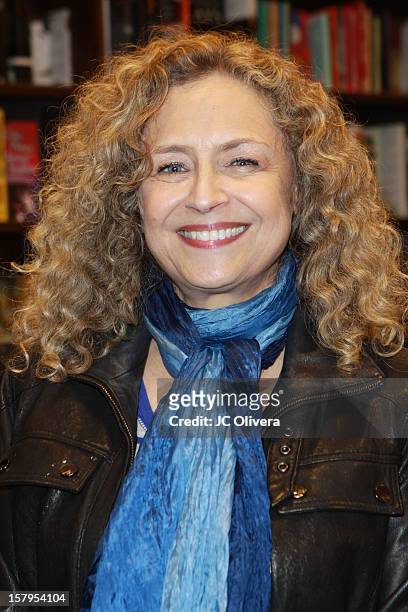 Actress Jeannie Elias attends a live Interactive reading event of 'ELFBOT' inside Barnes & Noble at The Americana at Brand on December 7, 2012 in...
