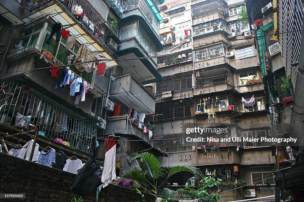 Apartment block in Guangzhou, China.