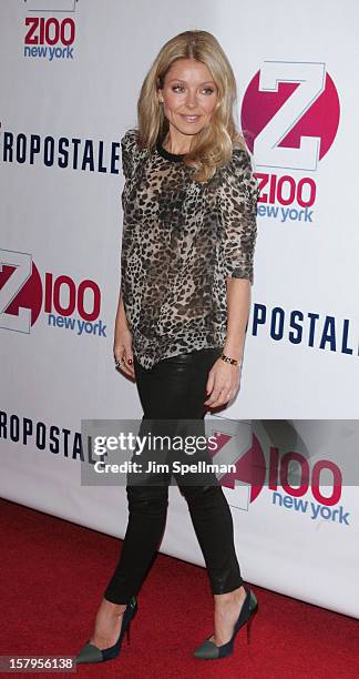 Personality Kelly Ripa attends Z100's Jingle Ball 2012, presented by Aeropostale, at Madison Square Garden on December 7, 2012 in New York City.