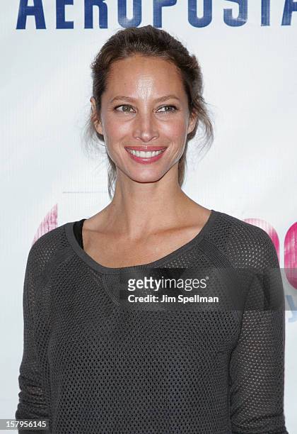 Christy Turlington attends Z100's Jingle Ball 2012, presented by Aeropostale, at Madison Square Garden on December 7, 2012 in New York City.