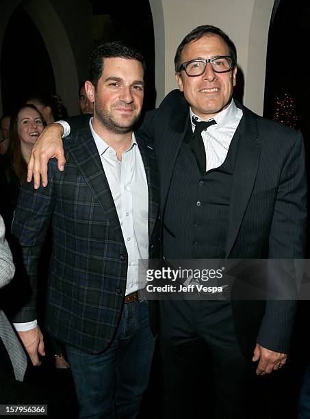 Agent David Bugliari and director David O. Russell attend the SILVER LININGS PLAYBOOK Event Hosted By Lexus And Purity Vodka at Chateau Marmont on...