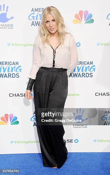 Singer Natasha Bedingfield arrives at the 2nd Annual American Giving Awards at the Pasadena Civic Auditorium on December 7, 2012 in Pasadena,...