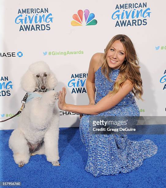 Singer Colbie Caillat arrives at the 2nd Annual American Giving Awards at the Pasadena Civic Auditorium on December 7, 2012 in Pasadena, California.