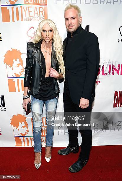 Designers Phillipe Blond and David Blond attend Mike Ruiz' Birthday Gala at XL Nightclub on December 7, 2012 in New York City.