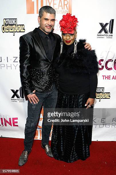 Mike Ruiz and Janice Robinson attend Mike Ruiz' Birthday Gala at XL Nightclub on December 7, 2012 in New York City.