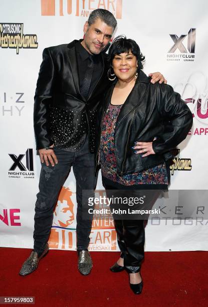 Mike Ruiz and Martha Wash attend Mike Ruiz' Birthday Gala at XL Nightclub on December 7, 2012 in New York City.