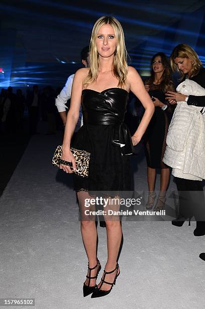 Nicky Hilton attends a private dinner celebrating Remo Ruffini and Moncler's 60th Anniversary during Art Basel Miami Beach on December 7, 2012 in...