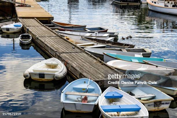 boats in perkins cove, maine - panyik-dale stock pictures, royalty-free photos & images