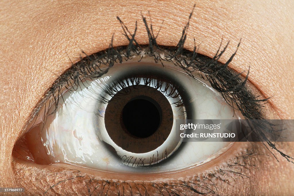 A young woman's eye