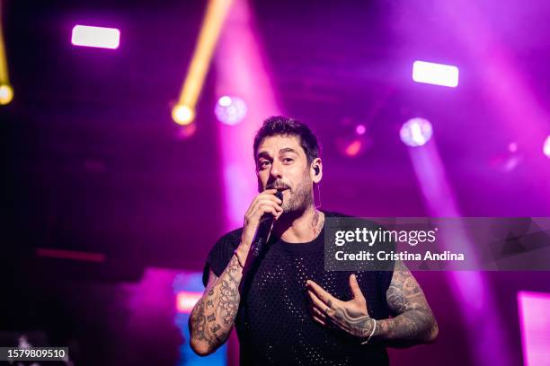 Melendi performs in concert on Day 2 of Morrina Fest on July 29, 2023 in A Coruna, Spain.