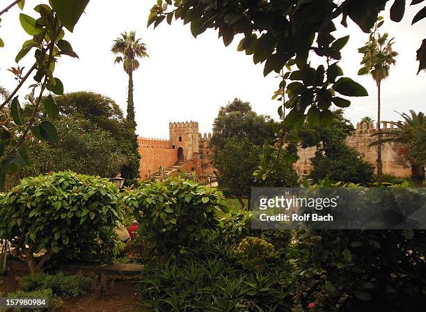 marokko, rabat, kasbah des oudayas - rabat marokko stock pictures, royalty-free photos & images
