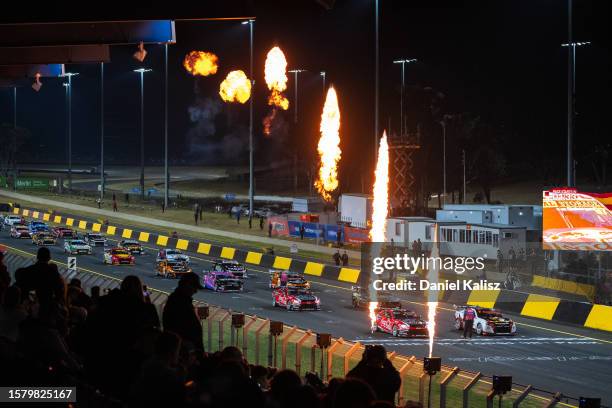 Brodie Kostecki driver of the Coca-Cola Racing Chevrolet Camaro ZL1 during the Beaurepaires Sydney SuperNight, part of the 2023 Supercars...