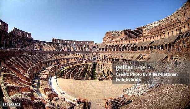 colosseum - inside the roman colosseum stock pictures, royalty-free photos & images