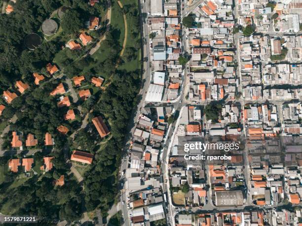 aerial view of the city of são paulo - apartamentos stock pictures, royalty-free photos & images