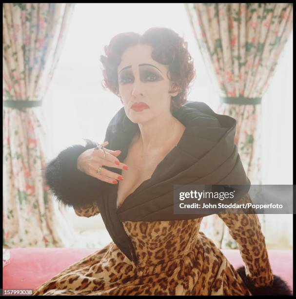 American actress and singer Betty Buckley as fading star Norma Desmond in a stage production of 'Sunset Boulevard', 1994.