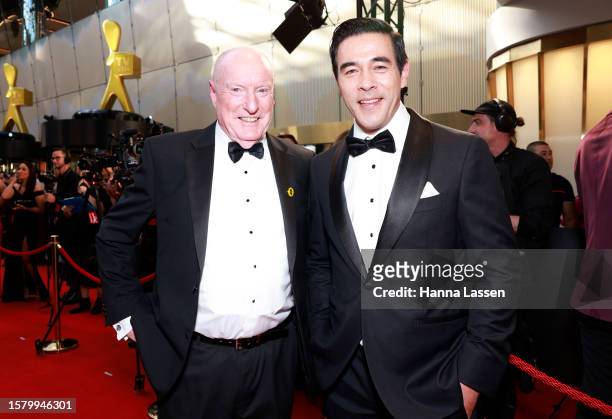 Ray Meagher and James Stewart attend the 63rd TV WEEK Logie Awards at The Star, Sydney on July 30, 2023 in Sydney, Australia.