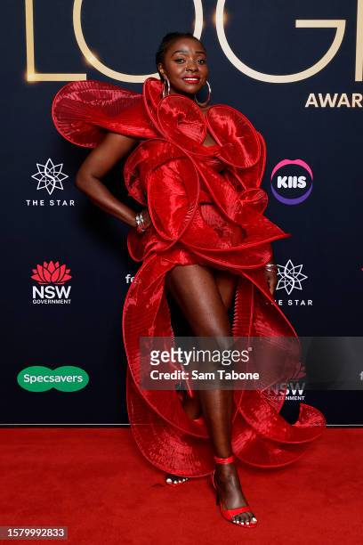 Suzan Mutesi attends the 63rd TV WEEK Logie Awards at The Star, Sydney on July 30, 2023 in Sydney, Australia.