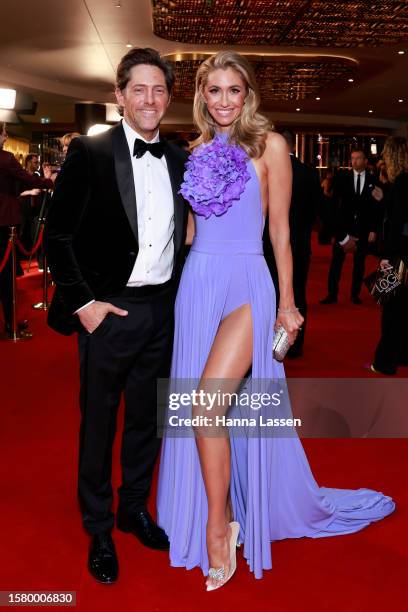 Charlie Albone and Juliet Love attend the 63rd TV WEEK Logie Awards at The Star, Sydney on July 30, 2023 in Sydney, Australia.