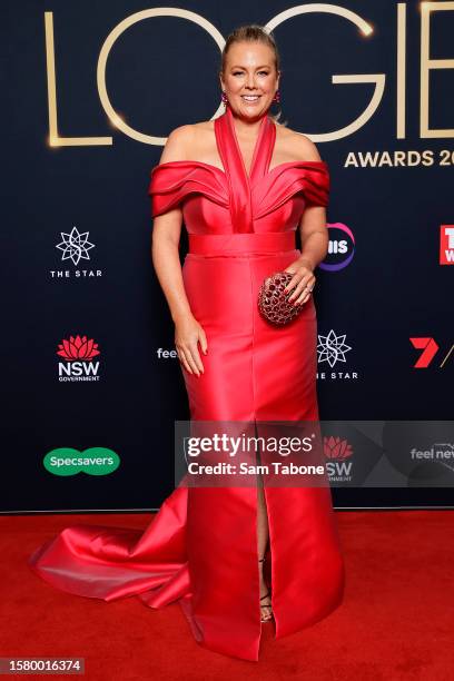 Samantha Armytage attends the 63rd TV WEEK Logie Awards at The Star, Sydney on July 30, 2023 in Sydney, Australia.