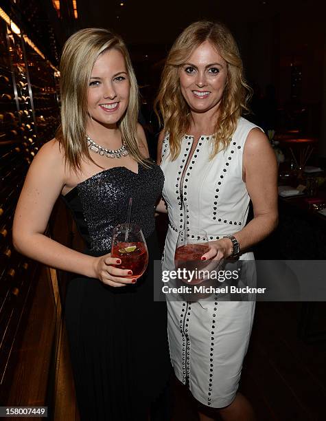 Kenna Winjones and Alexis Avery Cittadine attends the Celebration of NYLON's December/January Cover Star Lucy Hale Presented by bebe at Andaz Hotel...